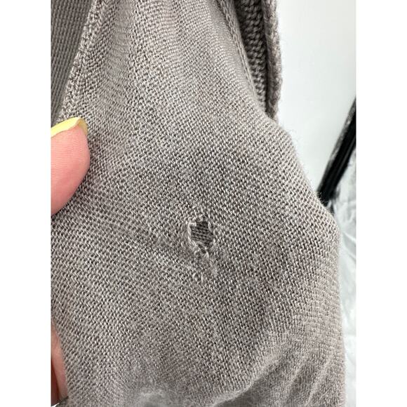 Lululemon Wrap it up Big Rib Sweater with Elbow patches Gray Small - Picture 7 of 8